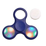 Wholesale LED Light Up Push Button Switch Fidget Spinner Stress Reducer Toy (Blue)